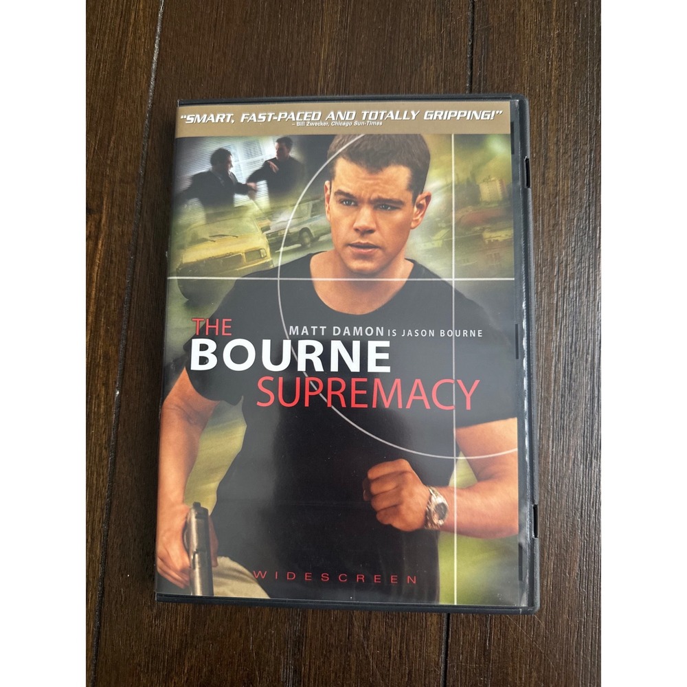The Bourne Supremacy DVD Matt Damon Widescreen Action Thriller Movie